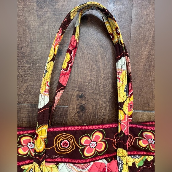 Vera Bradley buttercup toggle large quilted tote bag - Picture 3 of 16